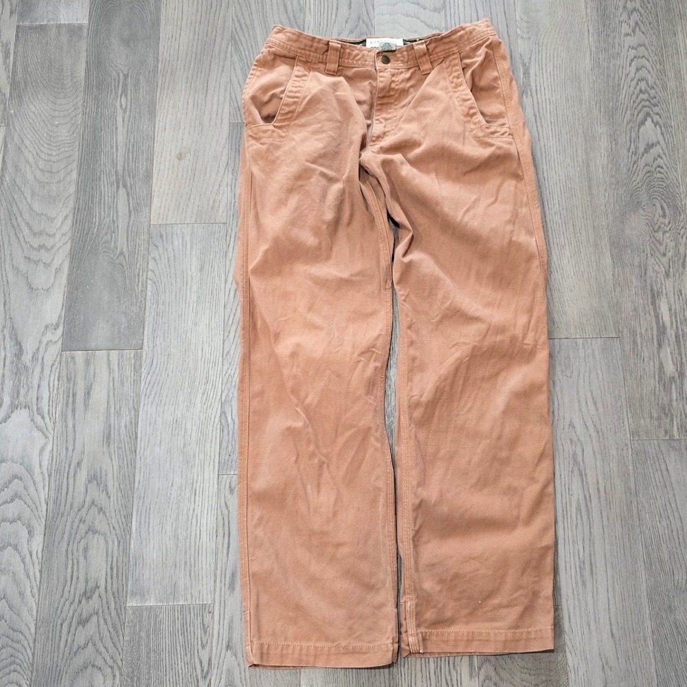 Orvis Canvas Work Pants Men's 32 Tan Cotton Straight Leg RN70534 Gorpcore
